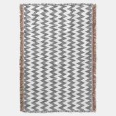 Geometrisches Zickzackmuster 2 Decke (Vorderseite Vertikal)