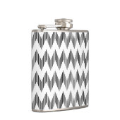 Geometrisches Zickzackmuster 2 Flachmann (Rechts)