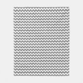 Geometrisches Zickzackmuster 2 Fleecedecke (Vorderseite)