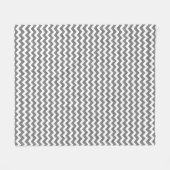 Geometrisches Zickzackmuster 2 Fleecedecke (Vorderseite (Horizontal))