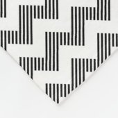 Geometrisches Zickzackmuster 2 Fleecedecke (Ecke)
