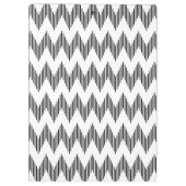 Geometrisches Zickzackmuster 2 Klemmbrett (Rückseite)