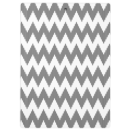 Geometrisches Zickzackmuster 2 Klemmbrett (Rückseite)