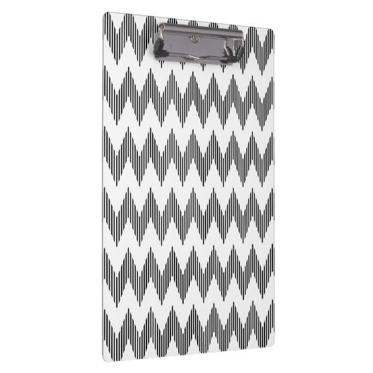 Geometrisches Zickzackmuster 2 Klemmbrett (Rechts)