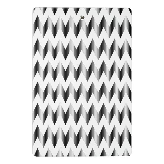 Geometrisches Zickzackmuster 2 Mini Klemmbrett (Rückseite)