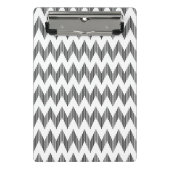 Geometrisches Zickzackmuster 2 Mini Klemmbrett (Vorderseite)