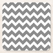 Geometrisches Zickzackmuster 2 Rechteckiger Pappuntersetzer (Vorderseite)