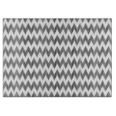 Geometrisches Zickzackmuster 2 Schneidebrett (Vorderseite)