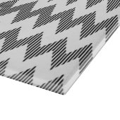 Geometrisches Zickzackmuster 2 Schneidebrett (Ecke)