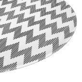 Geometrisches Zickzackmuster 2 Schneidebrett (Ecke)