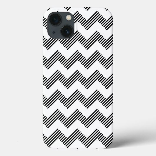 Geometrisches Zickzackmuster Case-Mate iPhone Hülle (Rückseite)