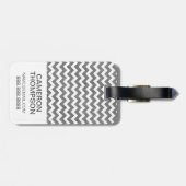 Geometrisches Zickzackmuster des Gepäckanhänger (Rückseite horizontal)