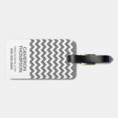 Geometrisches Zickzackmuster des Gepäckanhänger (Rückseite horizontal)