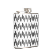 Geometrisches Zickzackmuster Flachmann (Rechts)