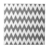 Geometrisches Zickzackmuster Fliese (Vorderseite)