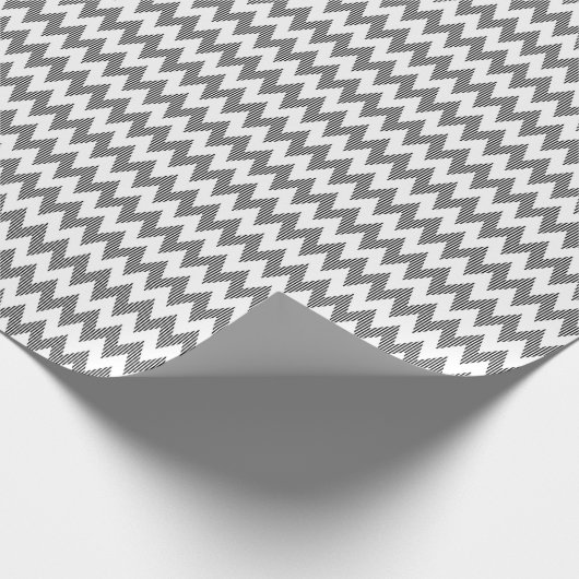 Geometrisches Zickzackmuster Geschenkpapier (Ecke)