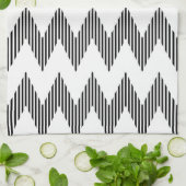 Geometrisches Zickzackmuster Handtuch (Gefaltet)