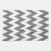 Geometrisches Zickzackmuster Handtuch (Horizontal)