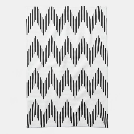 Geometrisches Zickzackmuster Handtuch (Vertikal)