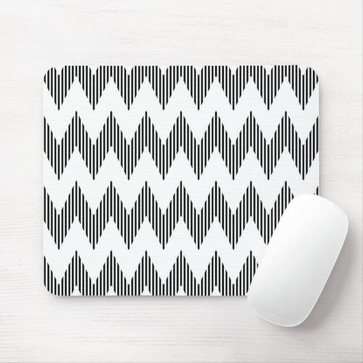 Geometrisches Zickzackmuster Mousepad (Mit Mouse)