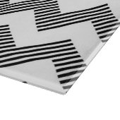Geometrisches Zickzackmuster Schneidebrett (Ecke)