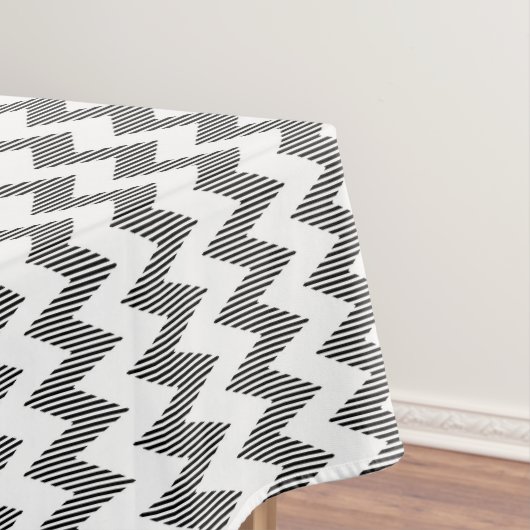 Geometrisches Zickzackmuster Tischdecke (Beispiel)