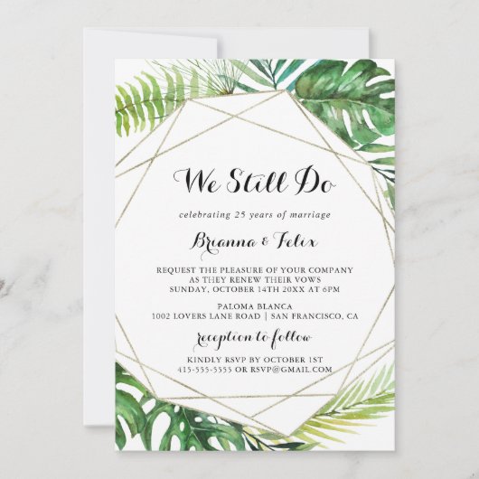 Geometrisches Ziel, das wir immer noch überprüfen Einladung (Vorderseite)