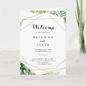 Geometrisches Ziel für tropische geflochtene Hochz Programm (Vorderseite)