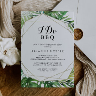 Geometrisches Ziel Ich mache GRILLEN Engagement Pa Einladung