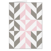 Geometrisches ZigZag für Rosa und Silber (Vorne)