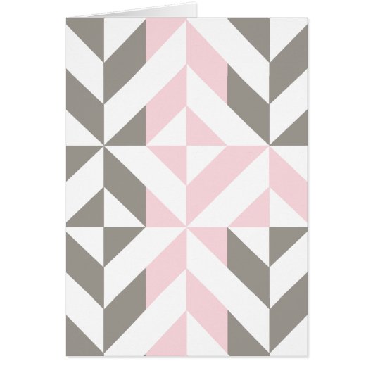 Geometrisches ZigZag für Rosa und Silber (Vorne)