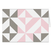 Geometrisches ZigZag für Rosa und Silber (Vorderseite (Horizontal))