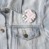 Geometrisches ZigZag für Rosa und Silber Button (Beispiel)