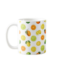 Geometrisches Zitrusfrucht-Erfrischungsmuster