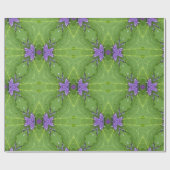 Geometrisgrün mit Lavendelpapier Geschenkpapier (Flach)