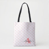 Geometriskript des rosa Monogram Designers Tasche (Vorderseite)