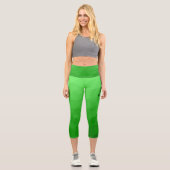 Geometrismuster für den grünen Farbverlauf Monogra Capri Leggings (Vorderseite)