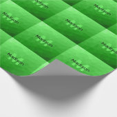 Geometrismuster für den grünen Farbverlauf Monogra Geschenkpapier (Ecke)