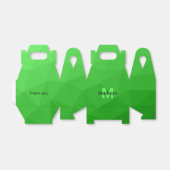 Geometrismuster für den grünen Farbverlauf Monogra Geschenkschachtel (Ungefaltet)