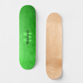 Geometrismuster für den grünen Farbverlauf Monogra Skateboard (Vorderseite)