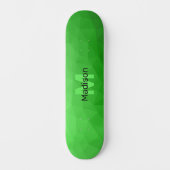Geometrismuster für den grünen Farbverlauf Monogra Skateboard (Vorderseite)