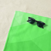Geometrismuster für den grünen Farbverlauf Monogra Strandtuch (Beispiel)