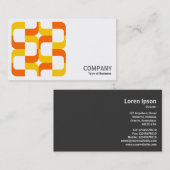 Geometropolis - 020614 - Bernstein und Orange Visitenkarte (Vorne/Hinten)