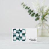 Geometropolis - 020614 - Schatten von Grün Visitenkarte (Stehend Vorderseite)
