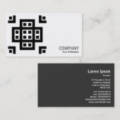 Geometropolis - 030614 - Schwarz auf Weiß Visitenkarte (Vorne/Hinten)