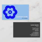 Geometropolis - 290514(3) - Blauschattierungen Visitenkarte (Vorne/Hinten)