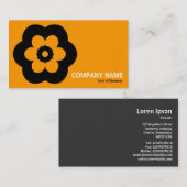 Geometropolis - 290514(3) - Gelbes Orange Visitenkarte (Vorne/Hinten)