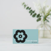 Geometropolis - 290514(3) - Light Blue Green Visitenkarte (Stehend Vorderseite)