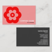 Geometropolis - 290514(3) - Rot und Rosa Visitenkarte (Vorne/Hinten)