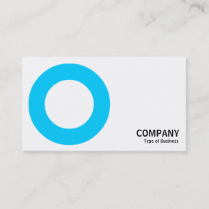 Geometropolis - Bold Circle - Sky Blue Visitenkarte